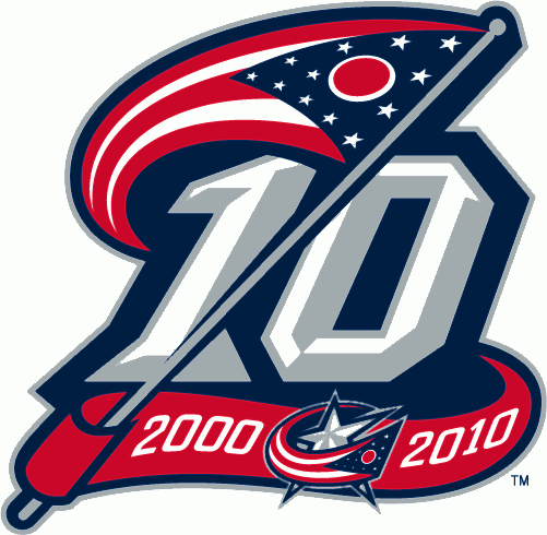 Columbus Blue Jackets 2011 Anniversary Logo iron on heat transfer